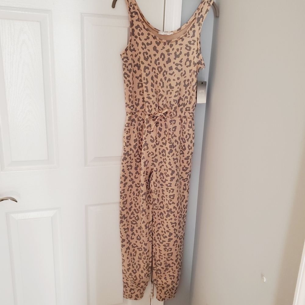 New Leopard Jogger Jumpsuit XS